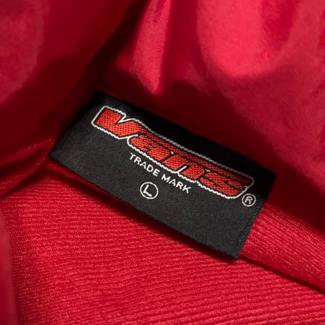【USED】00's VANS NYLON ANOLAK JACKET RED
