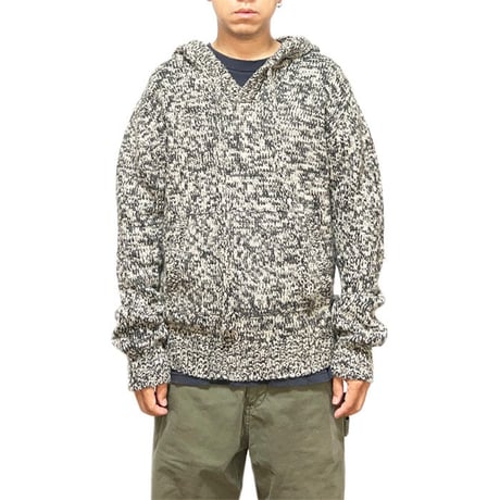 【USED】00'S JOHN GALIANO WOOL KNIT PARKA