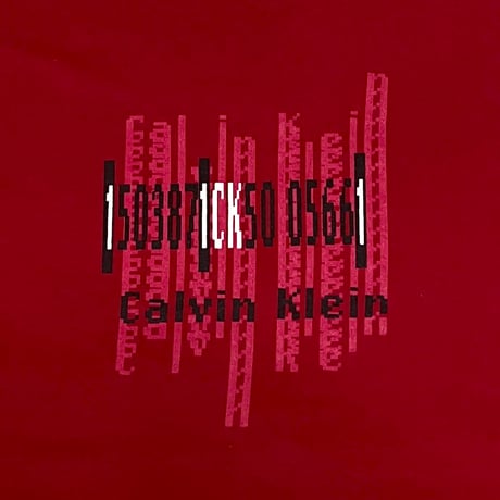 【USED】90's Calvin Klein 8bit FONT T-SHIRT
