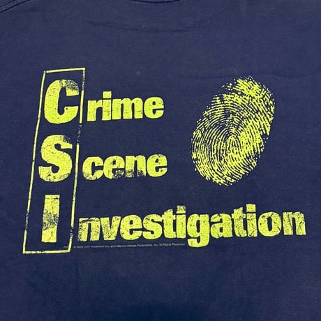 【USED】00's Crime Scene Investigator T-SHIRT