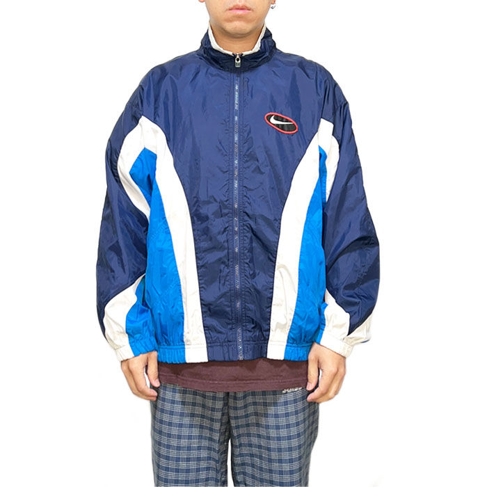 USED】90'S NIKE OVAL LOGO NYLON JACKET | KONBINI USED】90'S NIKE OVAL LOGO NYLON JACKET | KONBINI