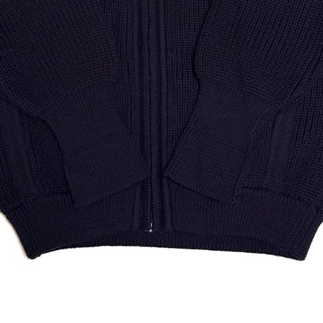 【USED】80's Italian Sailor’s Heavy Rib Zip Cardigan