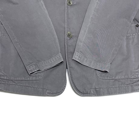 【USED】00's D&G DOLCE & GABBANA Washed Gray Cotton Tailored Jacket