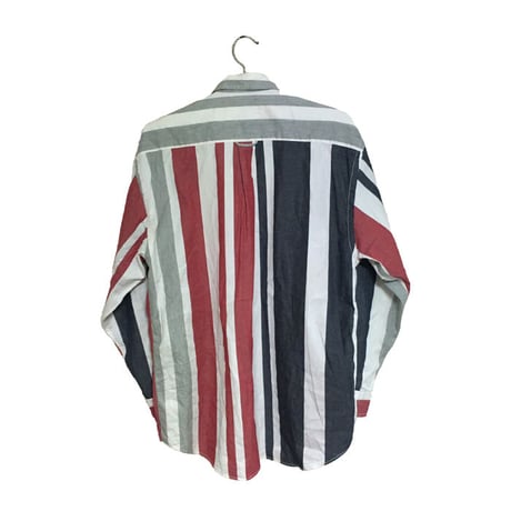 【USED】90'S NAUTICA MULTI STRIPE SHIRT