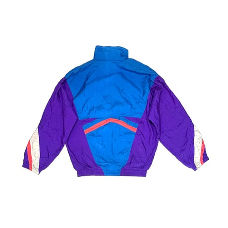 【USED】80's diadora OLD NYLON TRACK JACKET BLUE × PURPLE