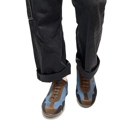 【DEAD STOCK】90'S W.&L.T. DRIVING SNEAKERS BLUE