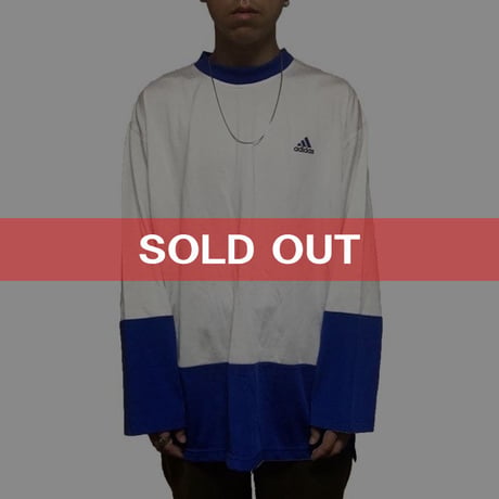 【USED】90'S ADIDAS POLYESTER L/S T-SHIRT