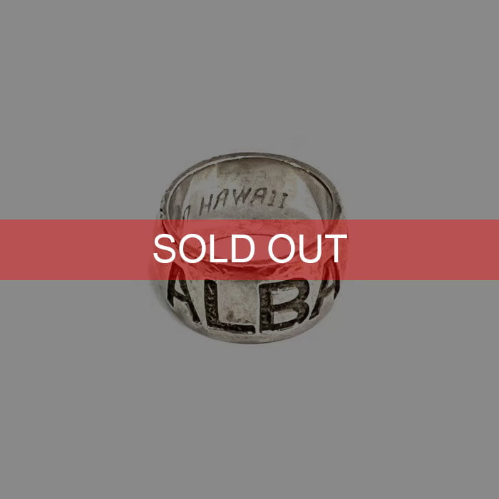 USED】00'S ALBA ROSA LOGO RING SILVER925 | KONBINI