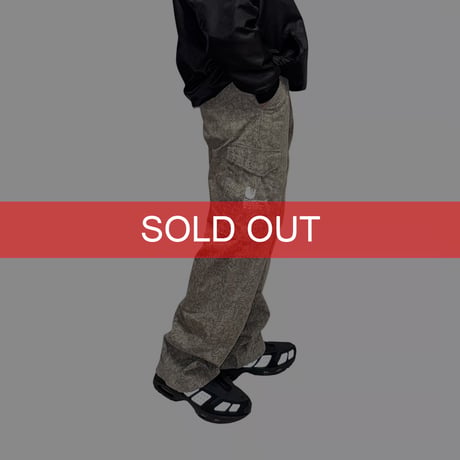 【USED】00's VOLCOM "STONE SCOUT" Allover Maze Cargo Pants