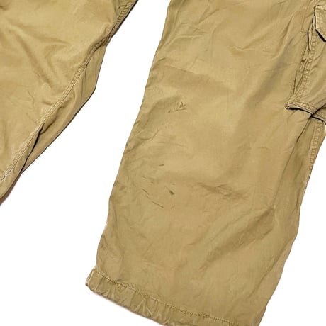 【USED】00's Abercrombie & Fitch BAGGY CARGO PANTS BEIGE