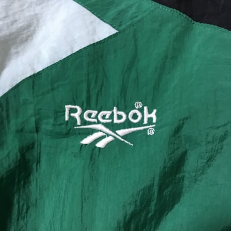 【USED】90'S REEBOK NYLON JACKET GREEN
