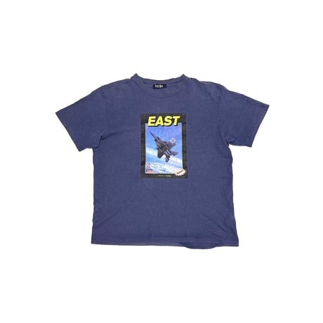【USED】90's EASTBOY MEN Retro Game Aviation Graphic T-shirt
