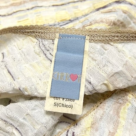 【DEAD STOCK】90'S BIAS PATTERN PALE COLOR CAMISOLE