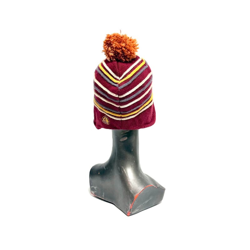 帽子 Nike acg ear flap beanie Y2K vintage USED】00's NIKE ACG EAR FLAP BORDER KNIT BEANIE