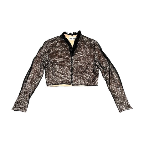 【USED】40's-50's henri MODEL CROPPED LACE JACKET