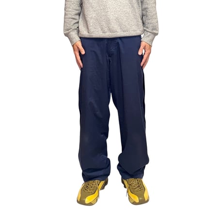 【USED】00's NIKE Tech Training Partial Side Zip Ventilation Pants Navy