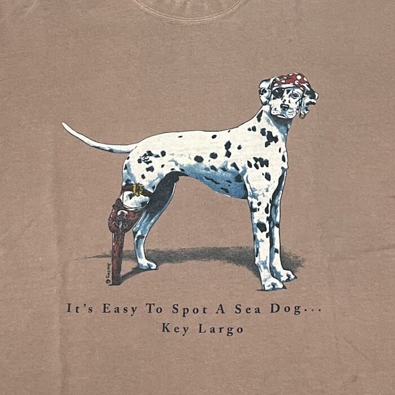 USED】90'S SEA DOG SPORTSWEAR T-SHIRT | KONBINI