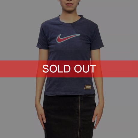 【USED】90's-00's NIKE "There Is No Finish Line" Swoosh Chibi T-shirt
