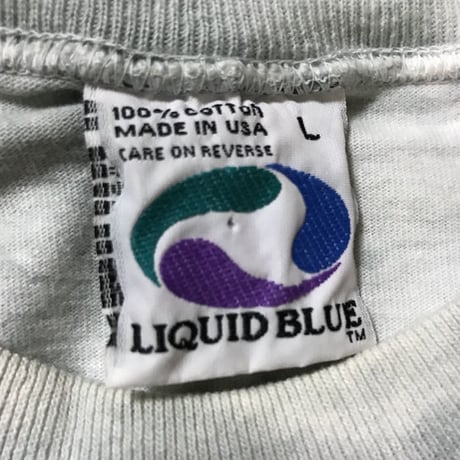 【USED】90'S LIQUID BLUE T-SHIRT KERBEROS