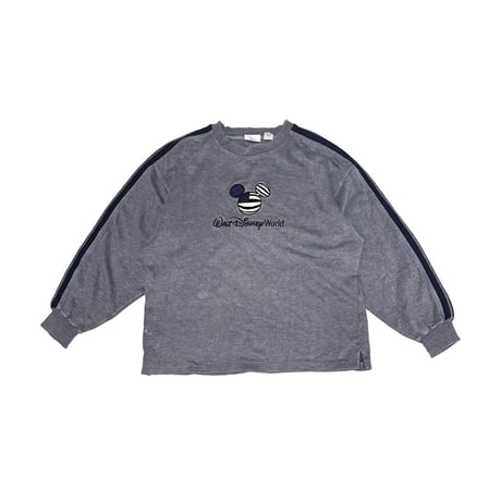 【USED】90's Walt Disney World STARS & STRIPES MICKEY MOUSE SILHOUETTE TOP