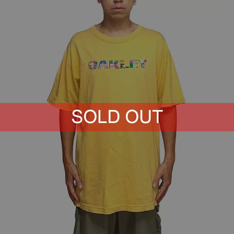 【USED】00's OAKLEY NATIONAL FLAG DESIGN T-SHIRT