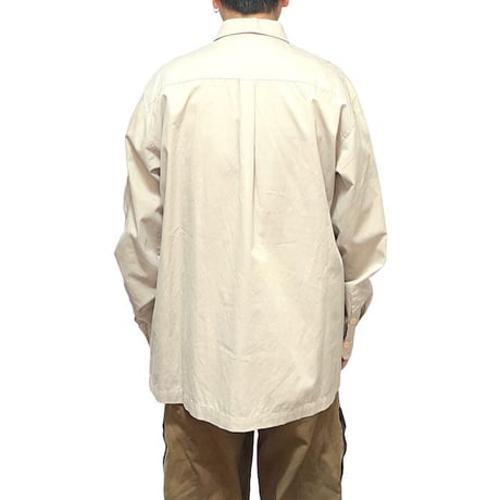 【USED】00'S STUSSY UTILITY POCKET SHIRT BEIGE