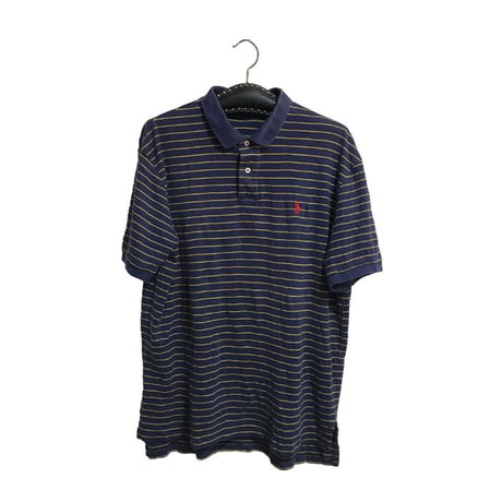【USED】POLO BY RALPH LAUREN BORDER POLO SHIRT