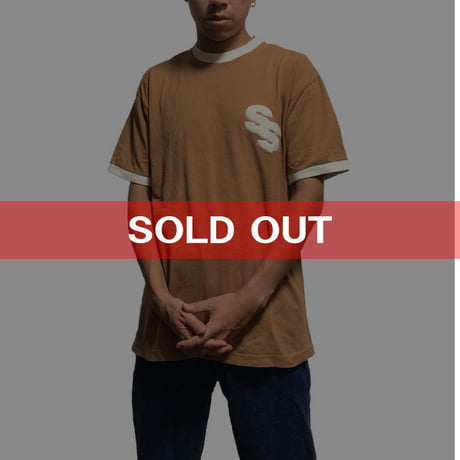 【USED】90'S STUSSY RINGER T-SHIRT MADE IN AUSTRALIA
