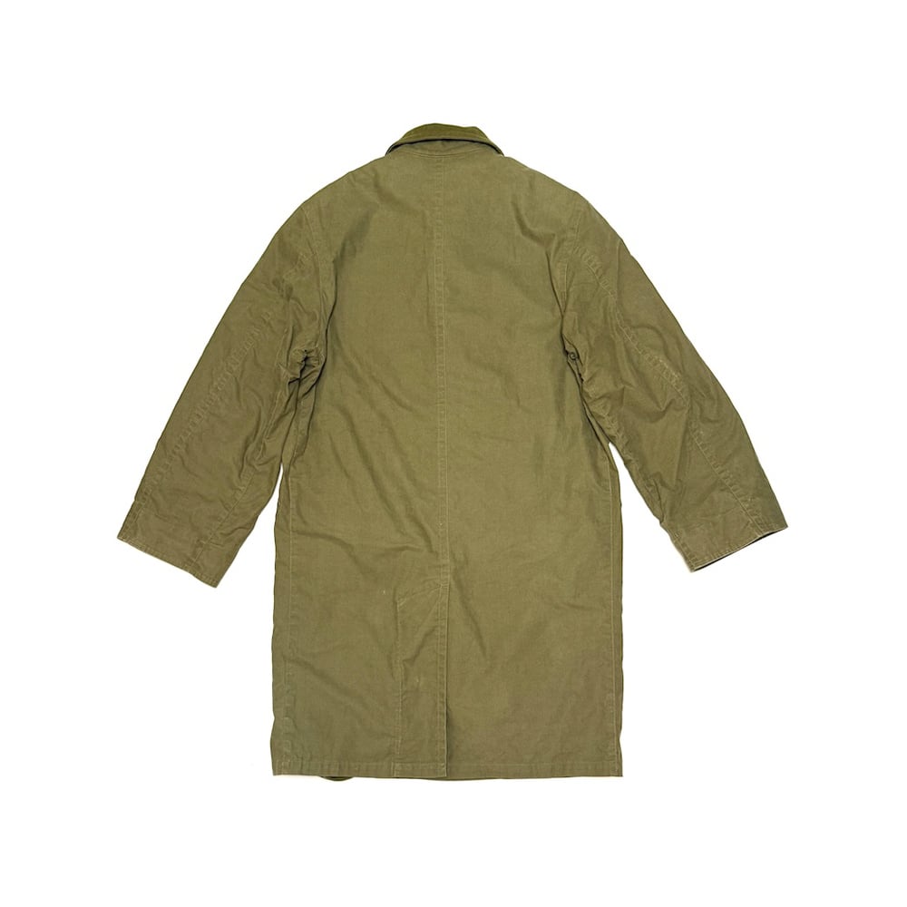 細身　HELMUT LANG 本人期 1997 ステンカラーコート USED】Helmut Lang 1997 Military Field Coat Oliv