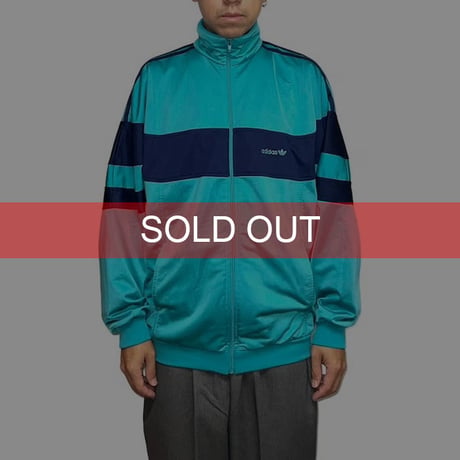 【USED】80'S adidas EMERALD GREEN TRACK JACKET