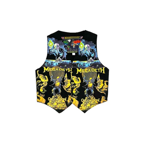 【DEAD STOCK】90's MEGADETH OXIDATION OF THE NATIONS GILET
