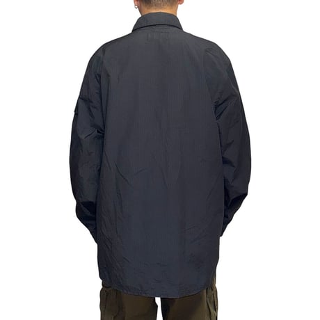 【USED】00's POLO JEANS COMPANY Ralph Lauren Packable Field Shirt Jacket Fade Black