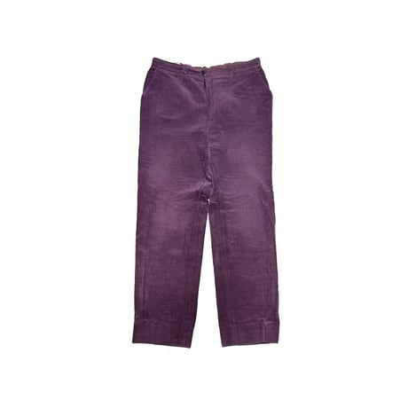 【USED】70's-80's (s.ym) French Deep Purple Corduroy Trousers