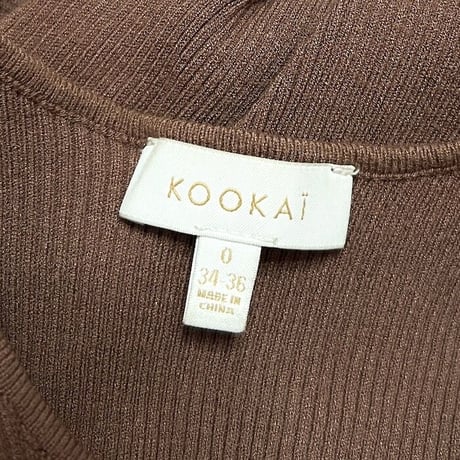 【USED】90'S-00'S KOOKAI TIGHT RIB DRESS