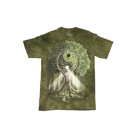 【USED】2011 THE MOUNTAIN TREE OF LIFE YIN-YANG GRAPHIC T-SHIRT