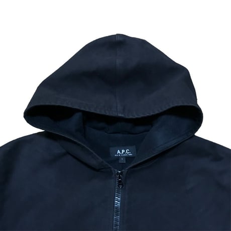 【USED】00'S A.P.C COTTON ZIP-UP HOODIE