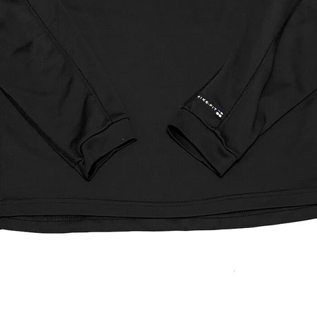 【USED】90'S NIKE-FIT HALF ZIP HI-NECK L/S TOP BLACK