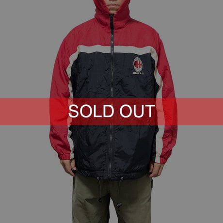 【USED】80'S-90'S AC MILAN NYLON TRACK JACKET