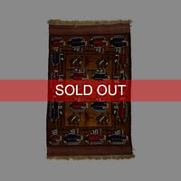 【USED】90'S-00'S HANDMADE AFGHAN WAR RUG ⑧