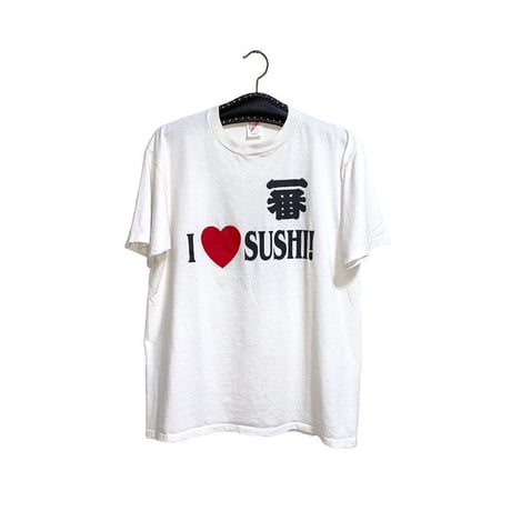 【USED】00'S "ICHIBAN I♡SUSHI" KANJI T-SHIRT