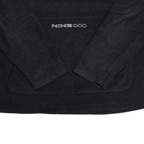 【USED】00's NIKE Fleece Tech Hoodie Black Minimal Logo