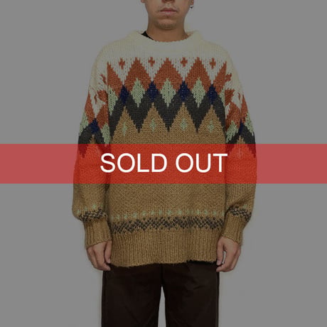 【USED】UNKNOWN VINTAGE MODERN NORDIC KNIT SWEATER