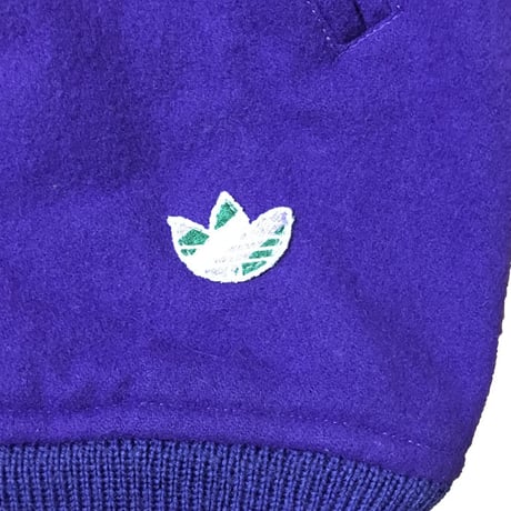【USED】90'S ADIDAS MELTON JACKET PURPLE