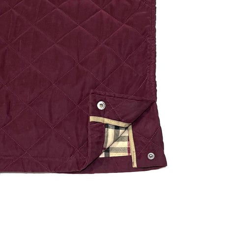 【USED】00'S BURBERRY LONDON WAXED COTTON QUILTED JACKET