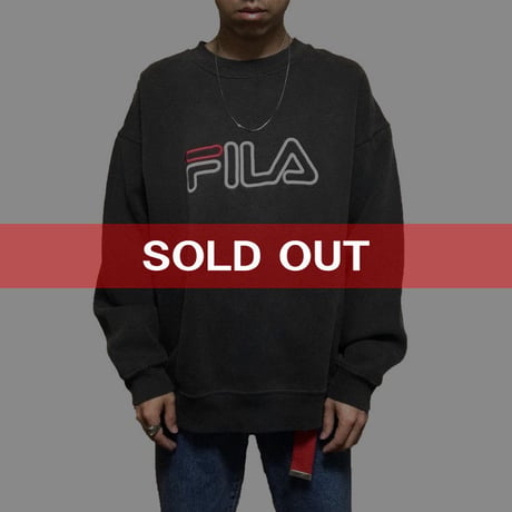 【USED】90'S FILA EMBROIDERY SWEATSHIRT