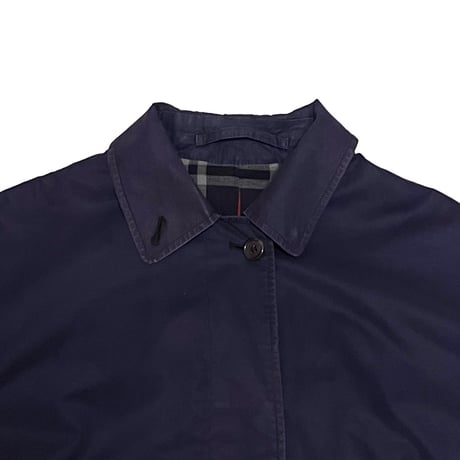 【USED】80's Burberrys ONE PANEL SLEEVE BALMACAAN COAT NAVY MADE IN ENGLAND