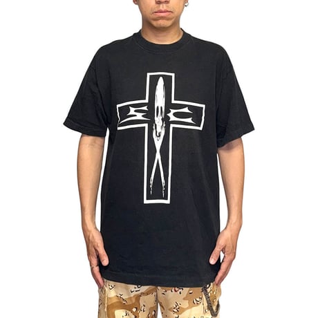 【USED】90's THE STAR CLUB “CAN’T STOP THE STAR CLUB” Punk T-shirt Black