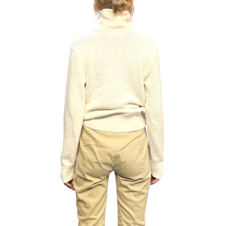 【USED】90'S POLO BY RALPH LAUREN SHAWL COLLAR COTTON SWEATER