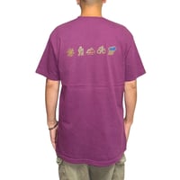 【USED】90's Columbia ICONS T-SHIRT PURPLE