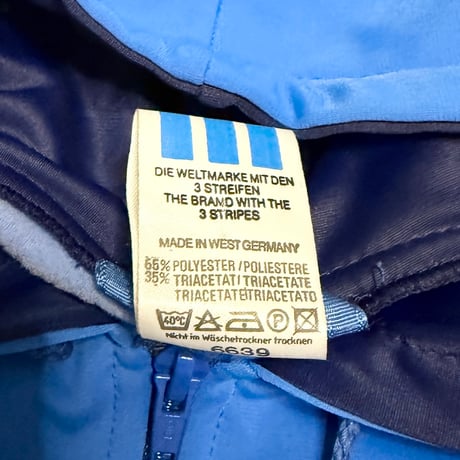 【USED】80's adidas West Germany Triacetate Color-Block Hoodie